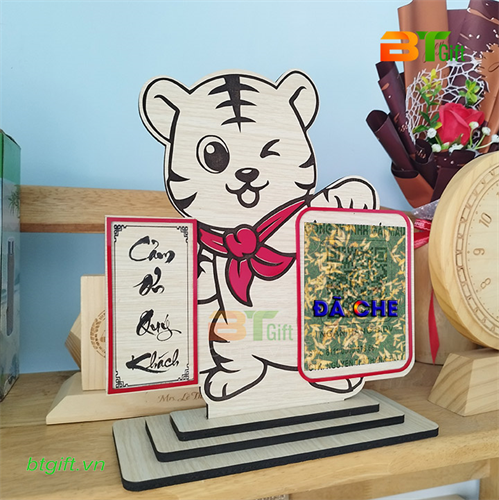 Bảng QR số tài khoản ngân hàng mẫu con Hổ