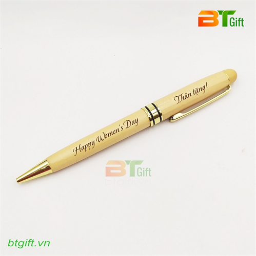 Bút ký gỗ xoay maple trắng